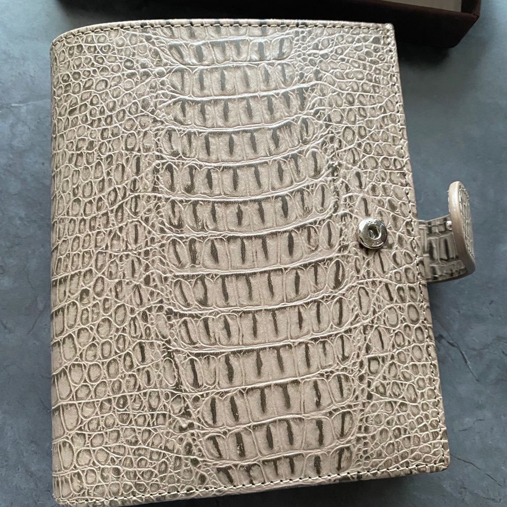 Gillio Firenze pocket XL croco eye grey